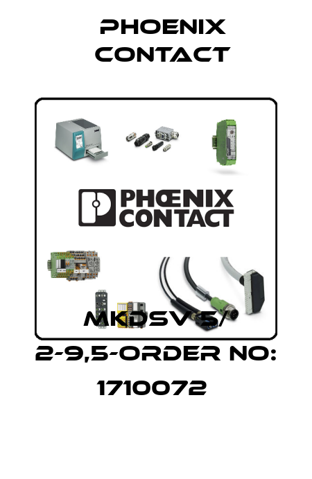 MKDSV 5/ 2-9,5-ORDER NO: 1710072  Phoenix Contact
