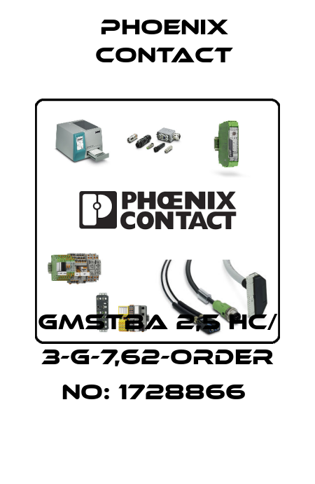 GMSTBA 2,5 HC/ 3-G-7,62-ORDER NO: 1728866  Phoenix Contact