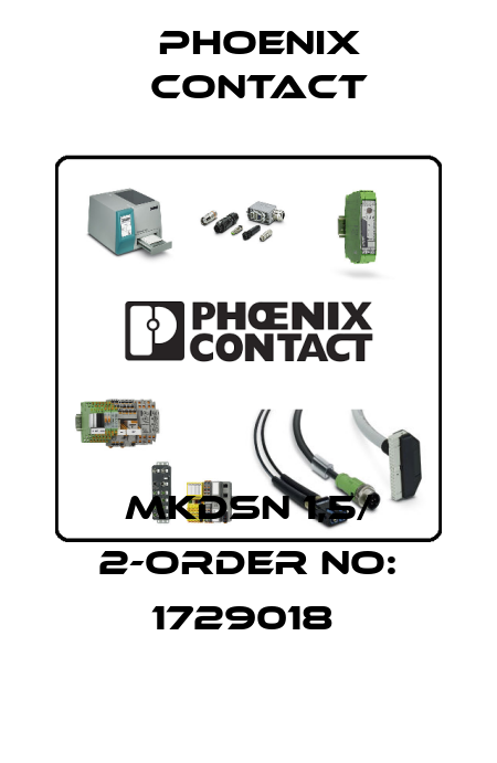 MKDSN 1,5/ 2-ORDER NO: 1729018  Phoenix Contact