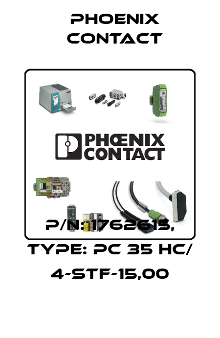 p/n: 1762615, Type: PC 35 HC/ 4-STF-15,00 Phoenix Contact
