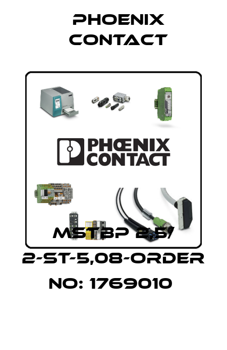 MSTBP 2,5/ 2-ST-5,08-ORDER NO: 1769010  Phoenix Contact