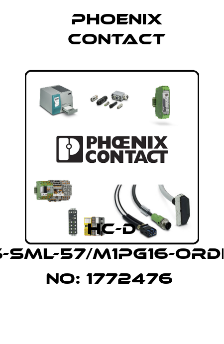 HC-D 25-SML-57/M1PG16-ORDER NO: 1772476  Phoenix Contact