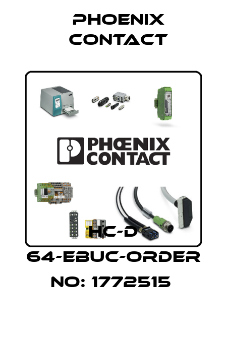 HC-D 64-EBUC-ORDER NO: 1772515  Phoenix Contact