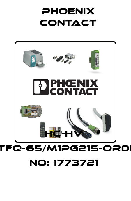 HC-HV  6-TFQ-65/M1PG21S-ORDER NO: 1773721  Phoenix Contact