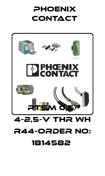 PTSM 0,5/ 4-2,5-V THR WH R44-ORDER NO: 1814582  Phoenix Contact