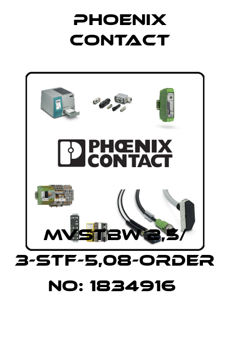 MVSTBW 2,5/ 3-STF-5,08-ORDER NO: 1834916  Phoenix Contact