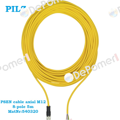 PSEN cable axial M12 8-pole 5m MatNr:540320 Pilz