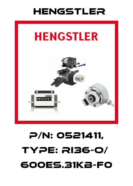 p/n: 0521411, Type: RI36-O/  600ES.31KB-F0 Hengstler