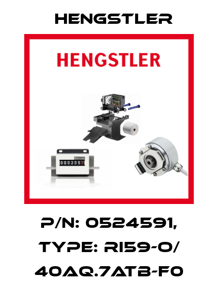 p/n: 0524591, Type: RI59-O/ 40AQ.7ATB-F0 Hengstler