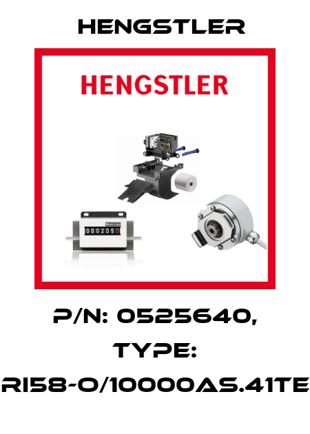 p/n: 0525640, Type: RI58-O/10000AS.41TE Hengstler