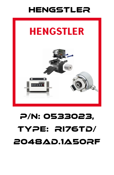 P/N: 0533023, Type:  RI76TD/ 2048AD.1A50RF  Hengstler