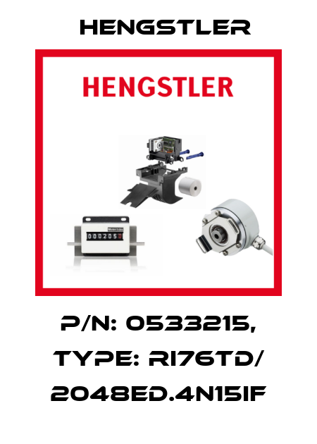 p/n: 0533215, Type: RI76TD/ 2048ED.4N15IF Hengstler