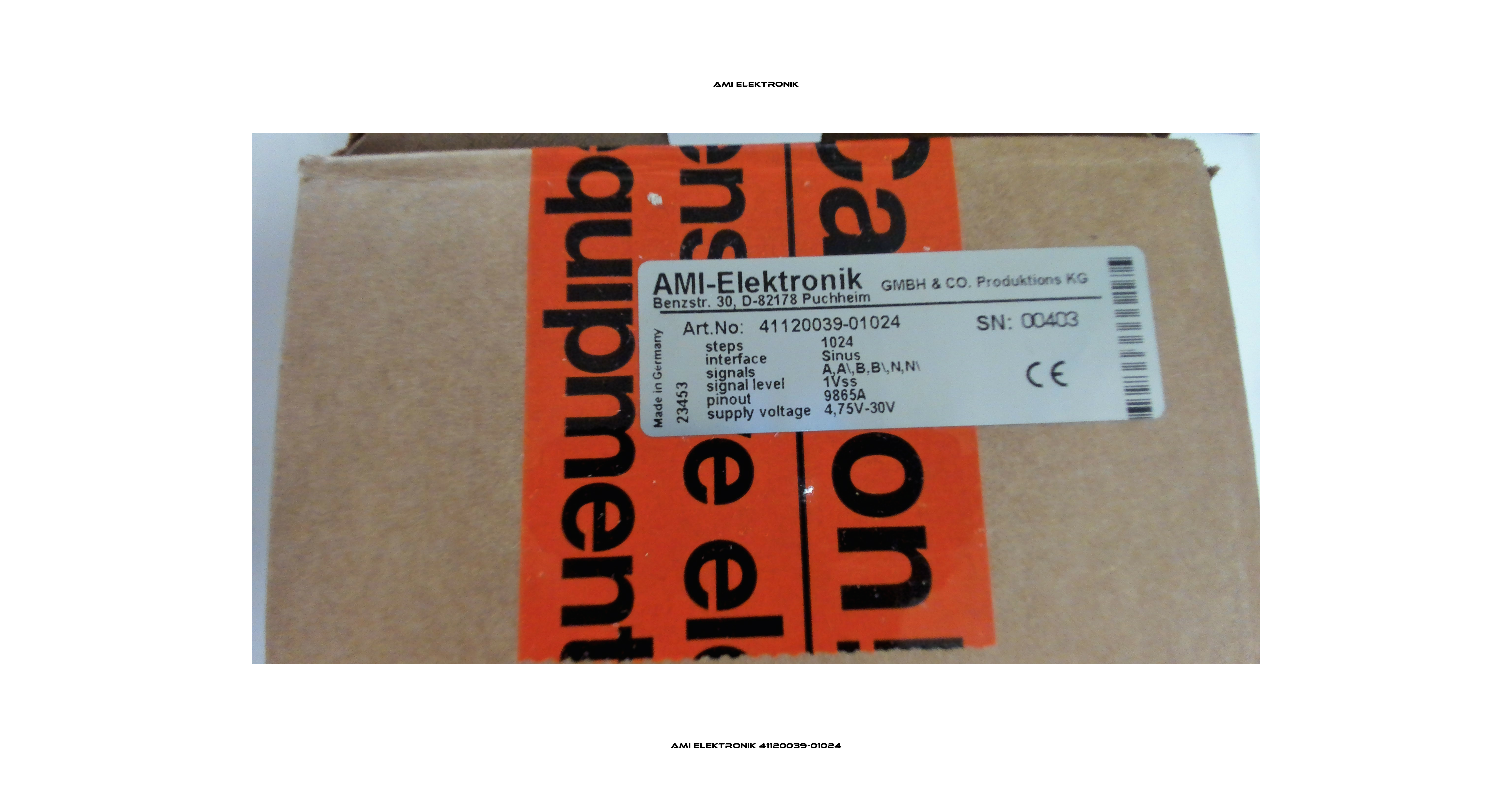 AMI ELEKTRONIK 41120039-01024 Ami Elektronik