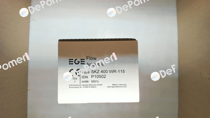 P10502 / SKZ 400 WR-115 Ege