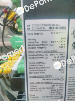 0700G12B1B9X72810200  Sel