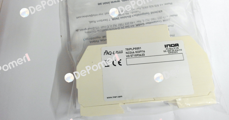 Order No. 70IPLP0001, Type: IPAQ-LPLUS Inor