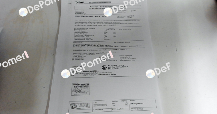 test report 3.1 Dittmer