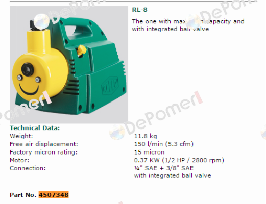 RL-8 , 4507348  Refco