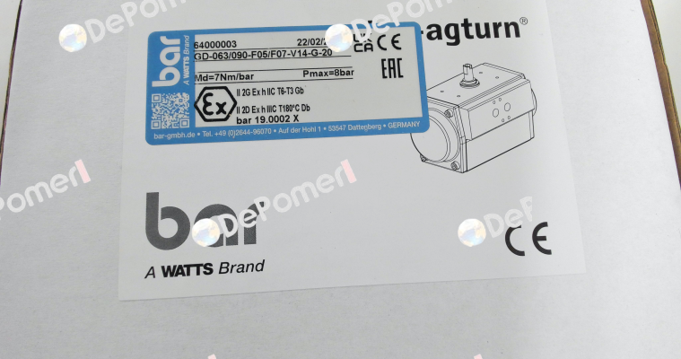 GD-063/090-F05/F07-V14-G-20 bar