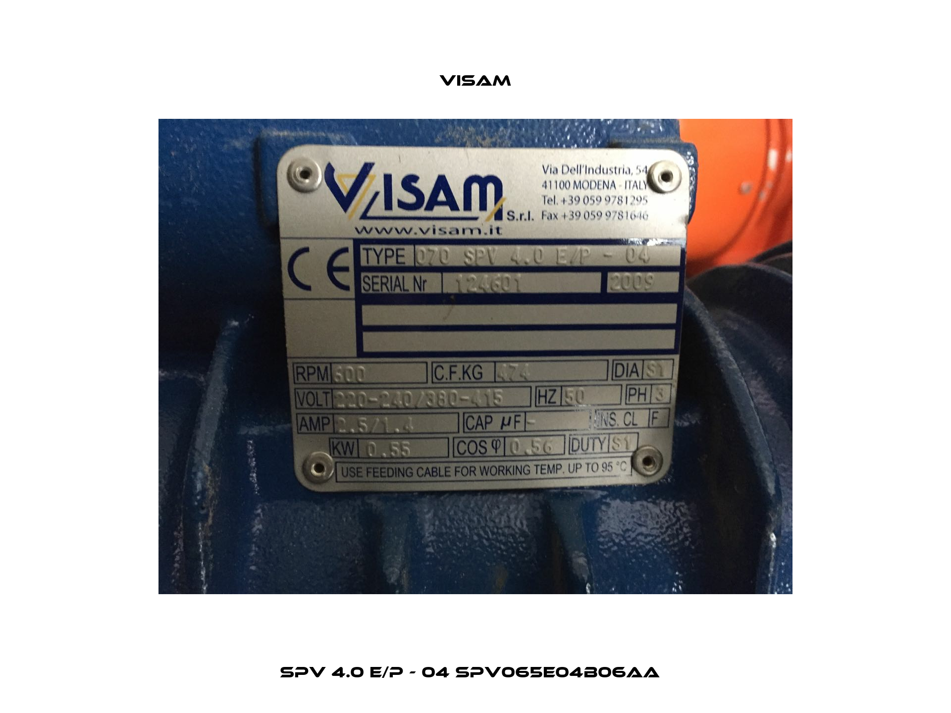 SPV 4.0 E/P - 04 SPV065E04B06AA   Visam
