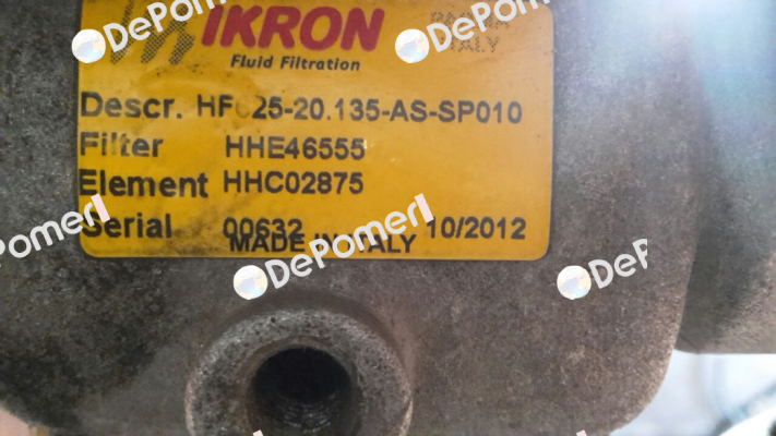HF625-20.135-AS-SP010-B17-GE-B-XA-FP-D Ikron