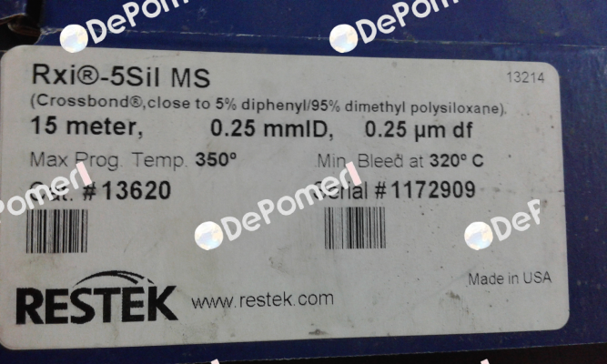 SERIAL:1172909   CAT#13620  RESTEK