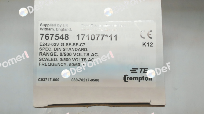 039-70217-0500 CROMPTON INSTRUMENTS (TE Connectivity)