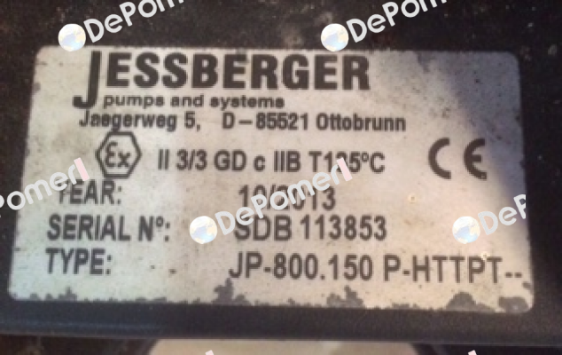 JP-800.150 PP 1" Jessberger
