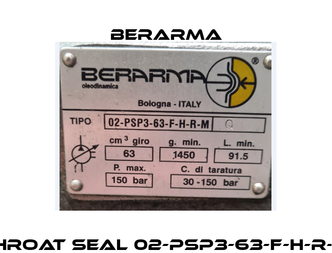 throat seal 02-PSP3-63-F-H-R-M Berarma