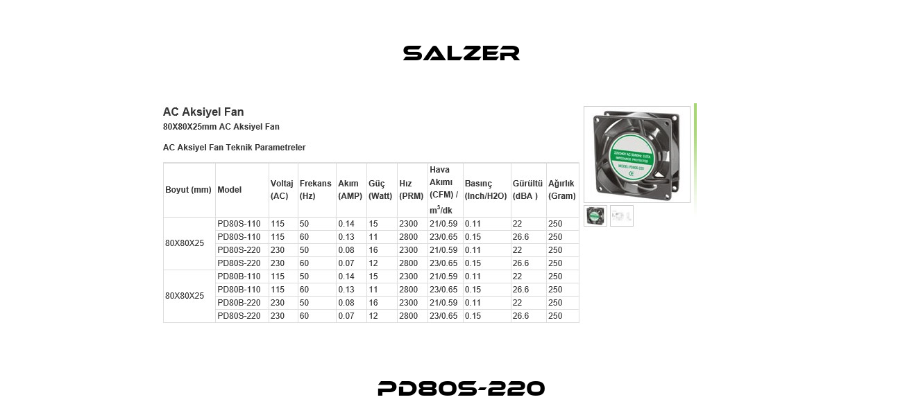 PD80S-220 Salzer