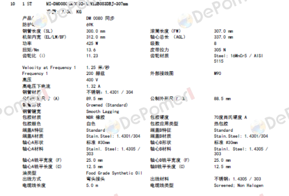 DM0080 425W Interroll