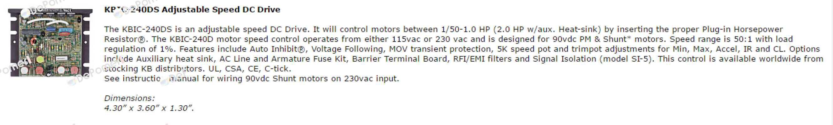 KBIC-240DS (9423J) KB Electronics