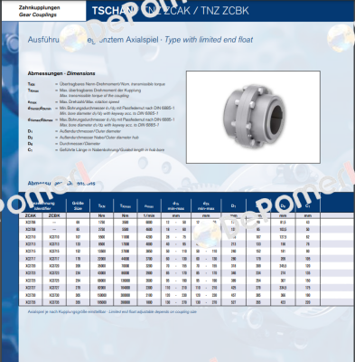 TSCHAN-TNZ-ZCBK-152 / XC3715 Ringfeder