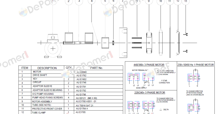 AU E1780 ASSY-01  Verderflex