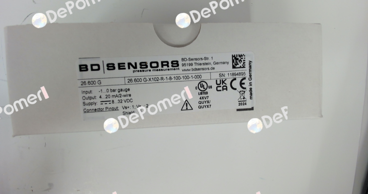 26.600 G-X102-R-1-8-100-1-000 Bd Sensors