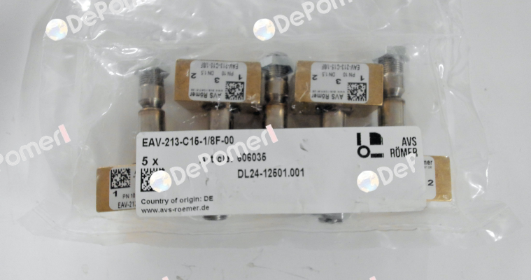 P/N: 606035 Type: EAV-213-C15-1/8F-00 Avs Römer