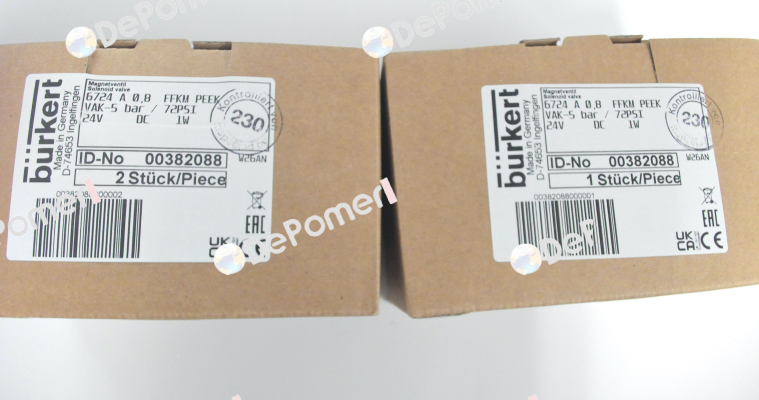 6724-A00,8CCPK-DA44-024/DC-01-00-12 / 00382088 Burkert