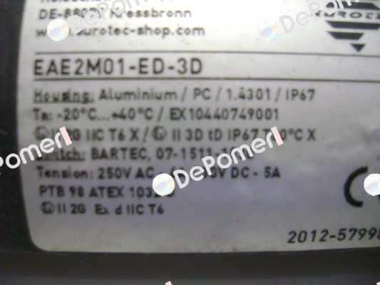 EAE2M01-551-ED-3D Eurotec