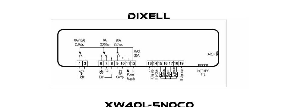 XW40L-5N0C0 Dixell
