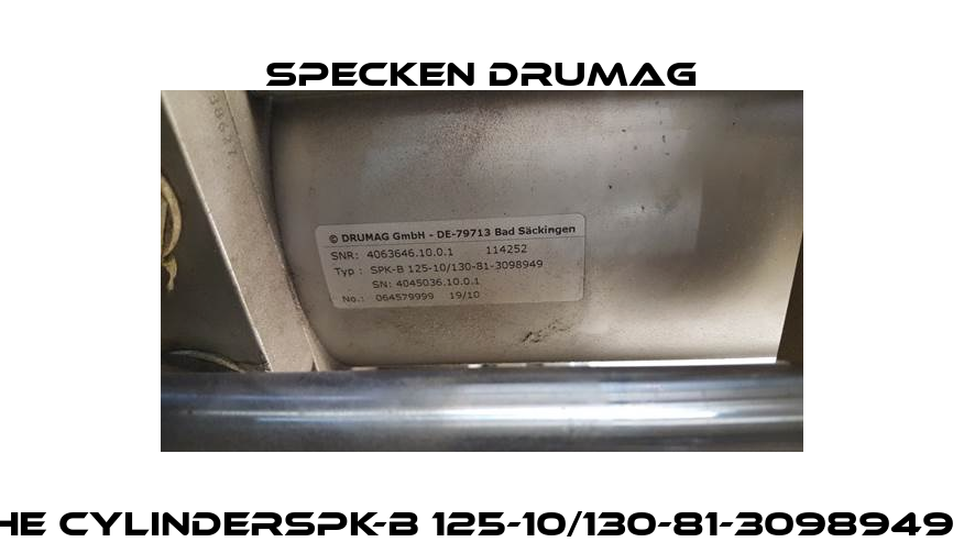 Repair kit for the cylinderSPK-B 125-10/130-81-3098949 -  not available  Specken Drumag