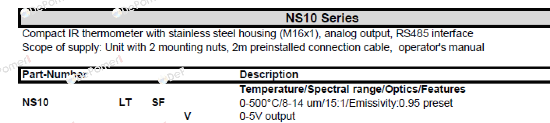 NS10LTSFV SENTEST