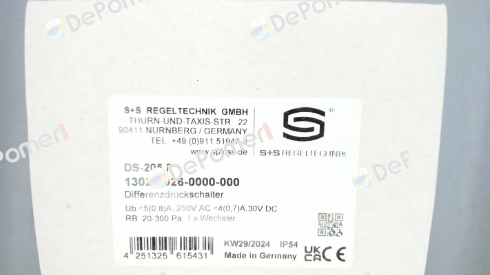 DS-205-F S+S REGELTECHNIK