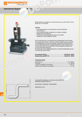 90556/Biegewerkzeug HBW 120 WEITKOWITZ