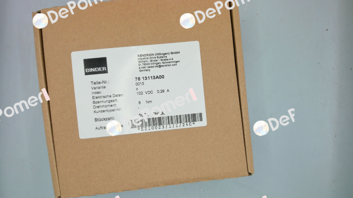 76 13113A00-0013 Binder