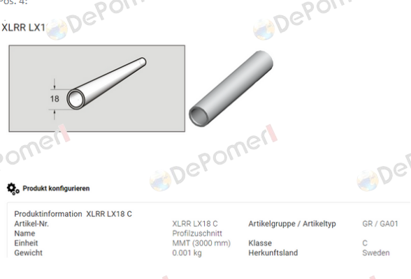 XLRR LX18 C FlexLink