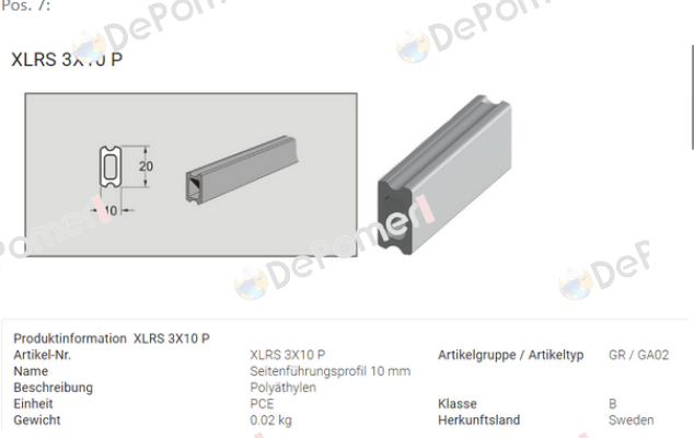XLRS 3X10 P FlexLink