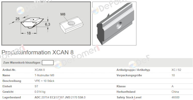 XCAN 8 (1*10)  FlexLink