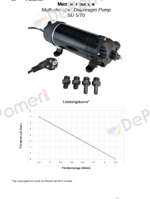 SD 5/70 / 101 592 Flojet Pump