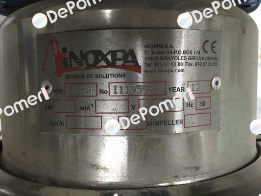 8GC10-0201452  Inoxpa