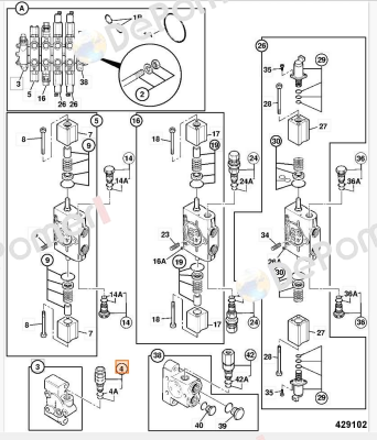 JCB Valve relief Husco
